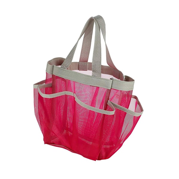 Liten Dusj Caddy Tote, Mesh, Rosa