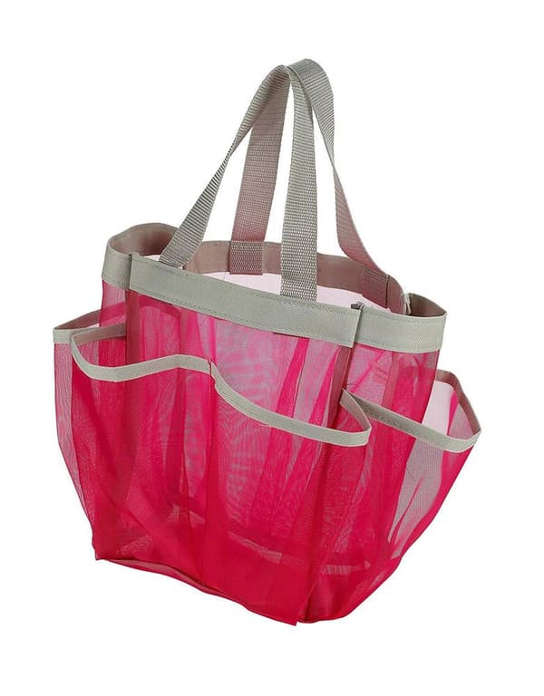 Tasku Suihku Caddy Tote, Mesh, Pink