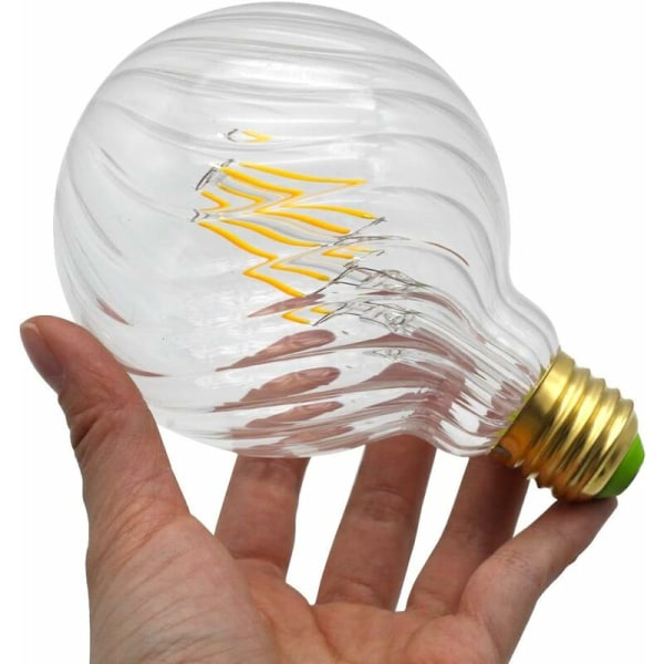 Led-lamput Vintage Led Filament Edison -lamppu 4W Ei himmennettävä Erikoisvalaisimet Koristelamput 220/240V E27 Lämpöhehku (G95 Kirkas pyörre) KLB