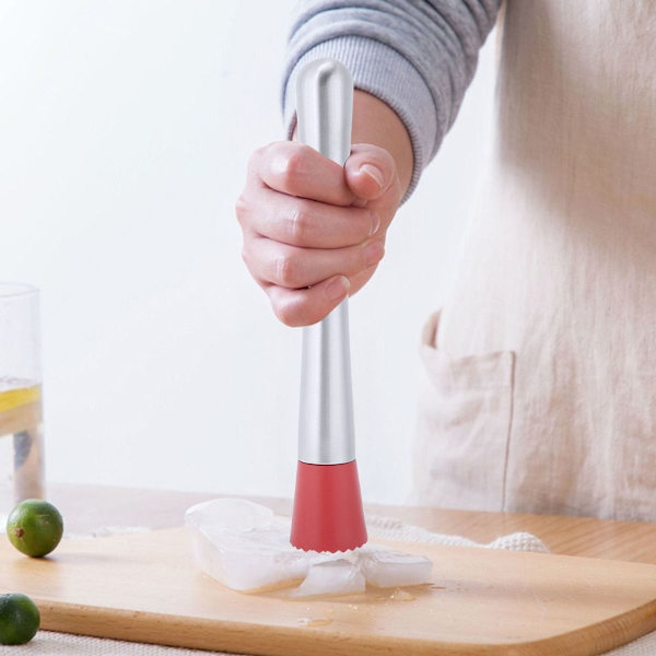 Multifunktionel rustfrit stål isknusende pind til cocktails KLB