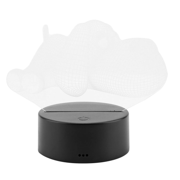 USB-lampfot med sju färger, touch-switch, 3D akrylpanel KLB