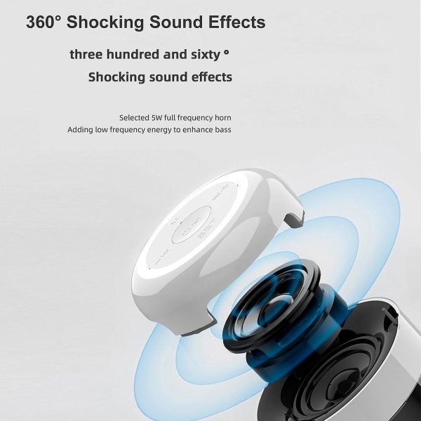Kreativ Bluetooth högtalare: minikort, väckarklocka, bärbar subwoofer för Dr