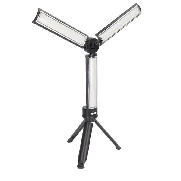 Sammenklappelig arbejdslampe på tre sider, LED med stativ, USB KLB