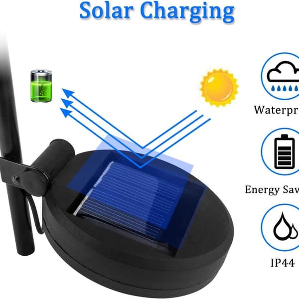 Udendørs Have Solarlampe, Metal Blomst LED Stack Dekorationslampe, KLB
