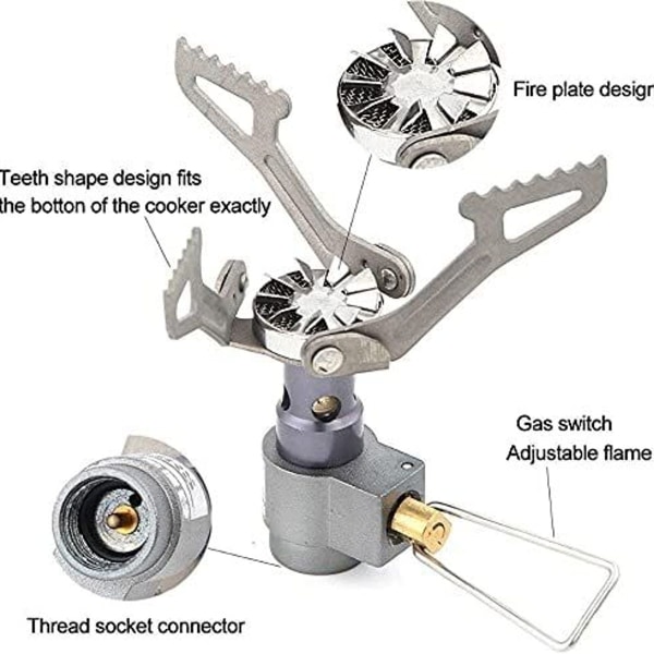 26g Ultralett komfyr BRS-3000T Titanium Alloy Mini Camping Stove Outdoor Stove