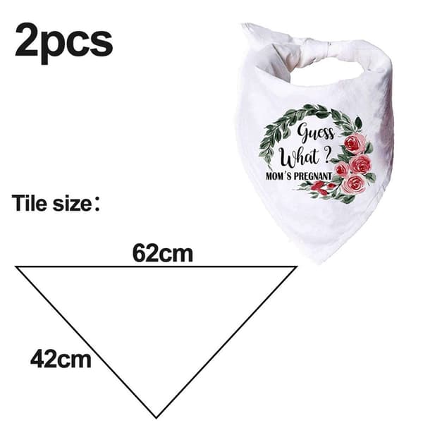 Hundbandana, bröllopsförlovningsfoton, husdjursscarf Form3