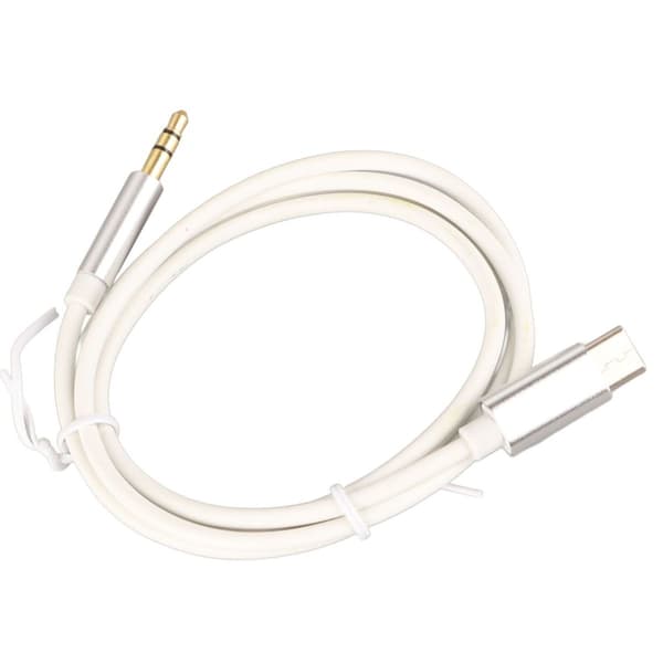USB-C till 3,5 mm ljud Aux-jackkabel, stabil typ-C-adapter KLB