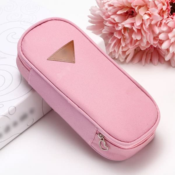 Pencil Case Pencil Case Pencil Cases for Adults Multi Compartment Pink KLB