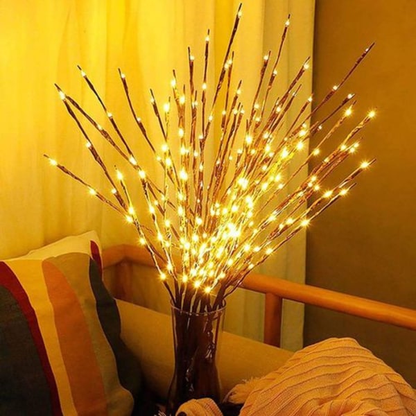 Simulerade grenar LED-färglampa, 6 stycken, trädlampa, pil, batteridriven