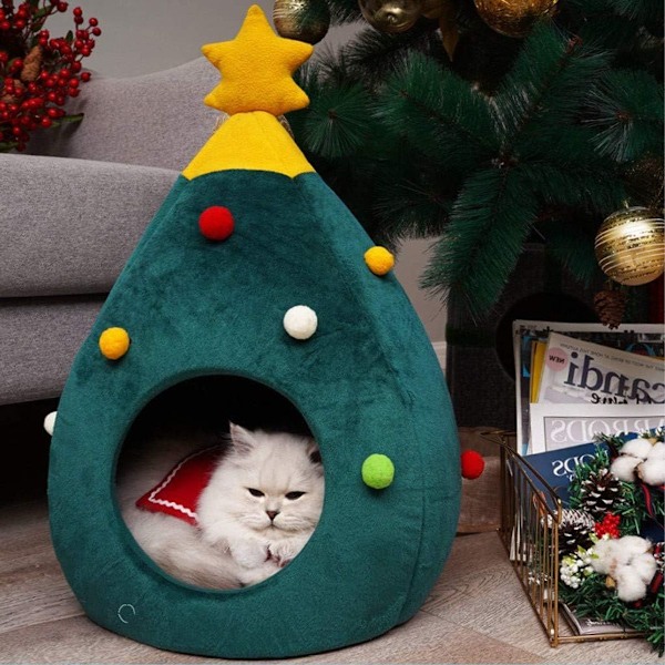 Kattbädd Tvättbar Jul Hundbäddar Husdjursbädd Hundsoffa Kattsoffa KLB