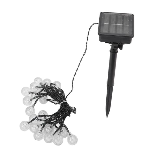 Solcellelysslynge 20 LED IP65 Vanntett 2 Moduser Dekorative KLB