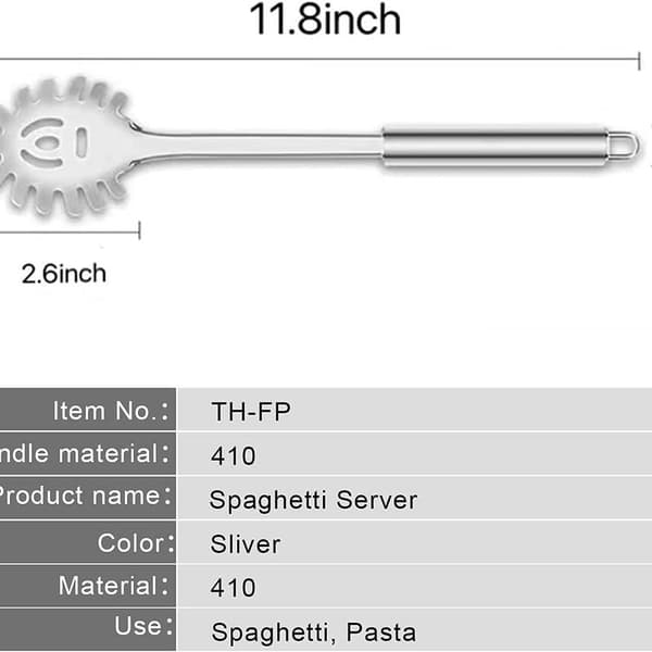 Spaghettiske, spaghettiservér, spaghettiske i rustfrit stål, spaghettigaffel,
