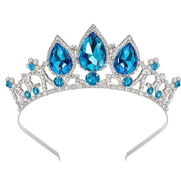 Krone Tiara for Kvinner Jenter Prinsesse Dronning Hodebånd for Kvinner Form 2
