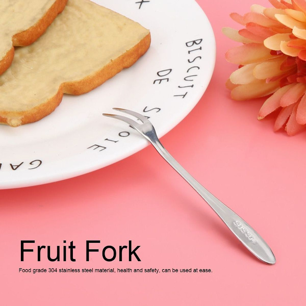 10 stk./sæt 304 rustfrit stål frugtgaffel sæt kage dessert KLB