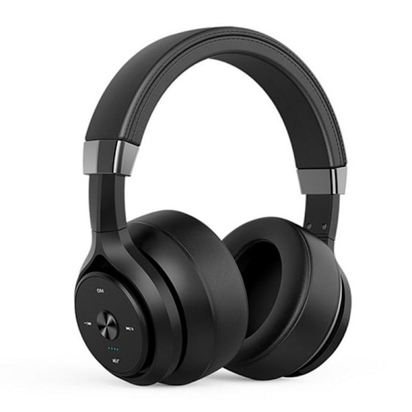 Aktive støjreducerende Bluetooth-hovedtelefoner over sort