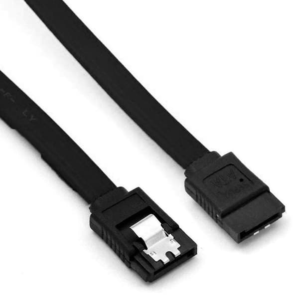 SATA III-kabel, 1 st, 6 Gbps, rak, HDD-svart KLB