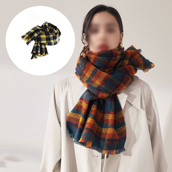 Whisperwool-huivi naisille. Ympyröity keltaisella