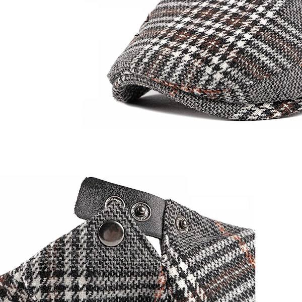 JAOAJ Herre flat cap, beret cap, bomull flat cap, flat cap, beret cap,