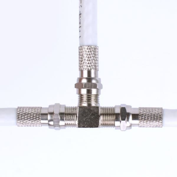 TV-splitter, fordeler 2-vejs T-adapter til satellitsystemer til
