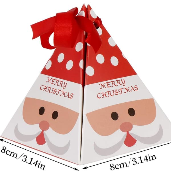 Set med 40 dekorativa julpappersgodisaskar