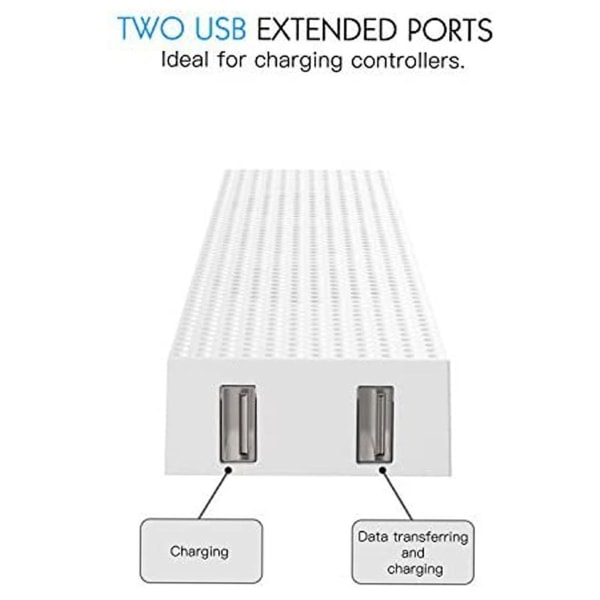 Xbox Ones-fan, 2 porte USB til opladning og datasynkronisering, L/H