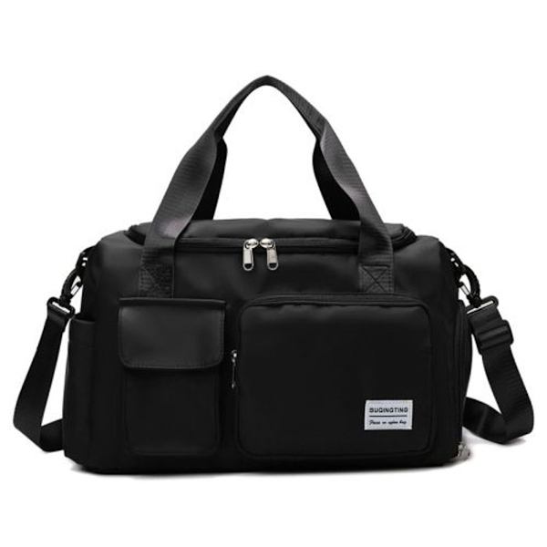 B-X336 Stor Vattentät Resväska Gym Bagage S (Mörk Svart)