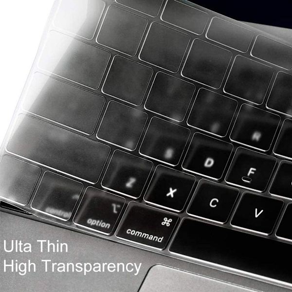 Ultratynn TPU-tastaturbeskytter kompatibel med MacBook MacBook Air / Pro /