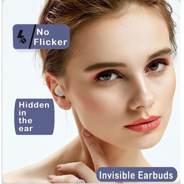 Osynliga in-ear-hörlurar, brusblockerande hudfärg