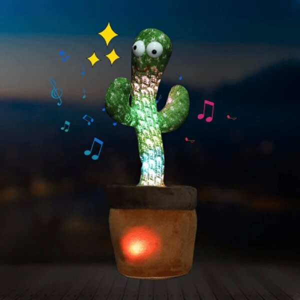 Crazy Cactus - Danser, synger og imiterer - LED 1-pakning KLB