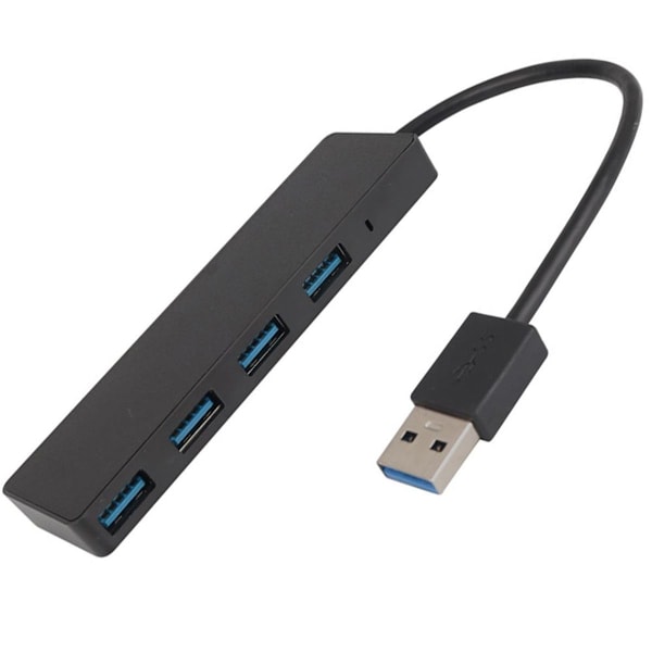 4-port USB 3.0 hub, ultra-slank data USB hub, ingen opladning