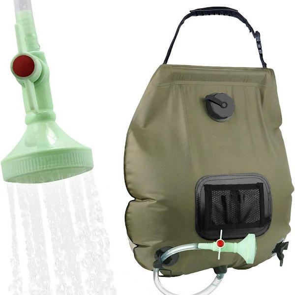 Solvarmebruserpose 20L Solvarme Campingbruserpose med aftagelig KLB