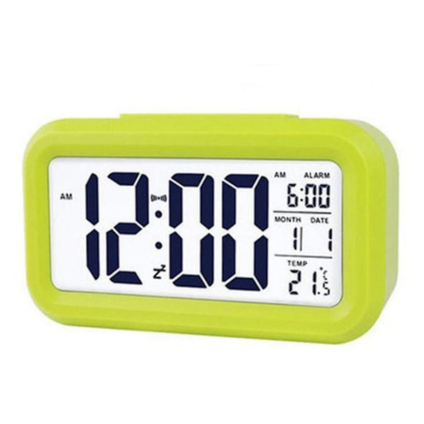 LED Digital Väggklocka - Bakgrundsbelysning, Snooze, Elektronisk Bordsur