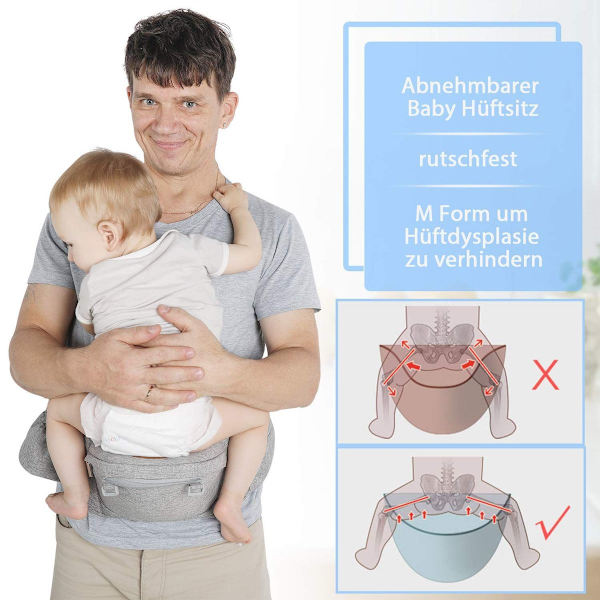 Baby bæresele mage bæresele 3,5-20 kg for nyfødte 6 i 1 ergonomisk baby bæresele KLB