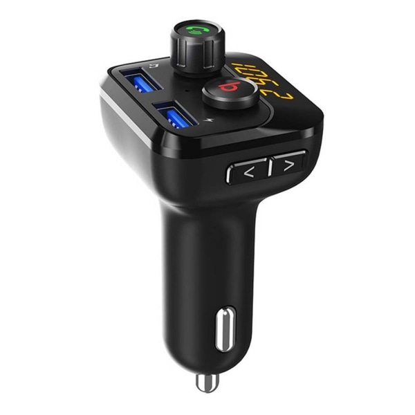 Bluetooth 5.0 FM-sender, LED-bilradio Bluetooth-adapter KLB
