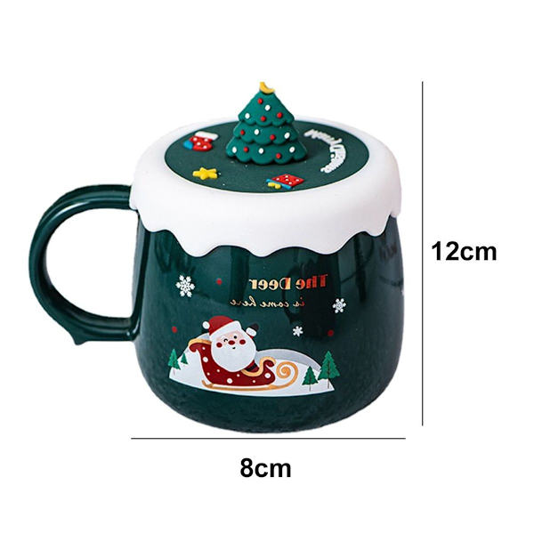 Keramisk julkaffemugg söt present 2 401-500ml KLB