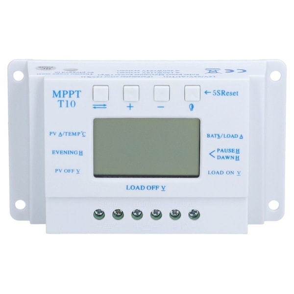 10A 12/24V MPPT PWM aurinkolataussäädin LCD-näytöllä KLB
