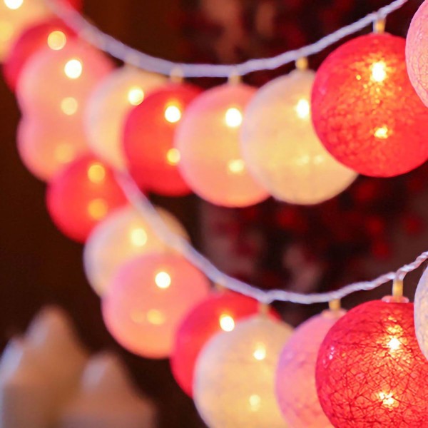 Färgade lampor LED plastboll Jul Nyår KLB