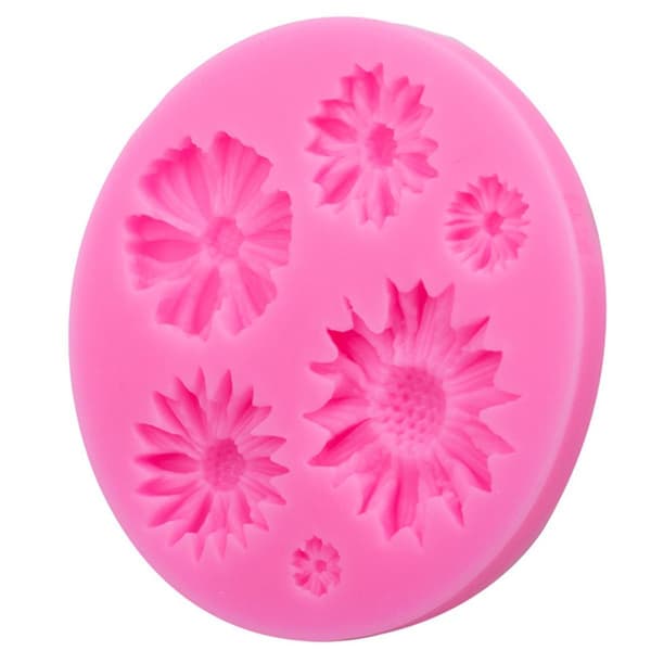 Blomster Silikonformar Fondant Silikonformar Solros Silikonformar