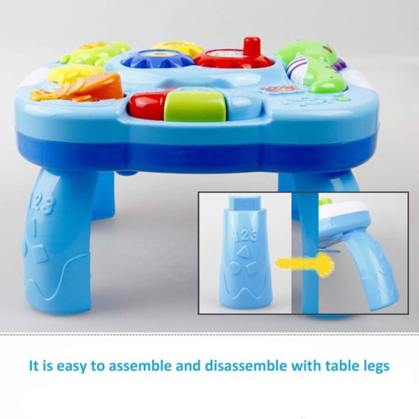 Musical Learning Table Baby Toys 2 in 1 Early Education Toys Music Activity KLB