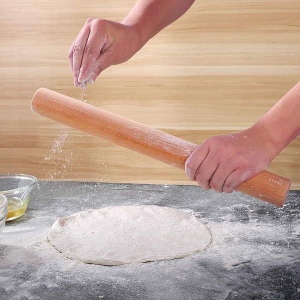 Rulle av tre for baking av non-stick brød, 50 cm