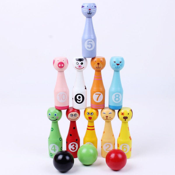 Jacootoys Keilailusetti Keilapeli 10 Keila ja 2 Palloa Interaktiivinen Peli KLB