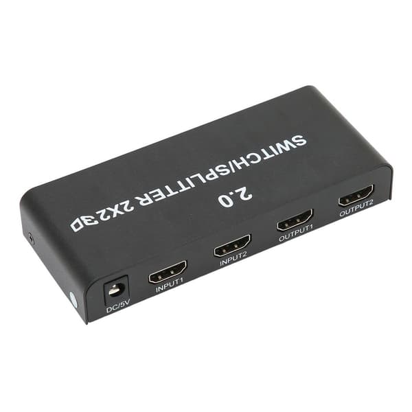 2x2 HD Multimedia Interface Splitter 4K 60Hz 2 In 2 Out KLB