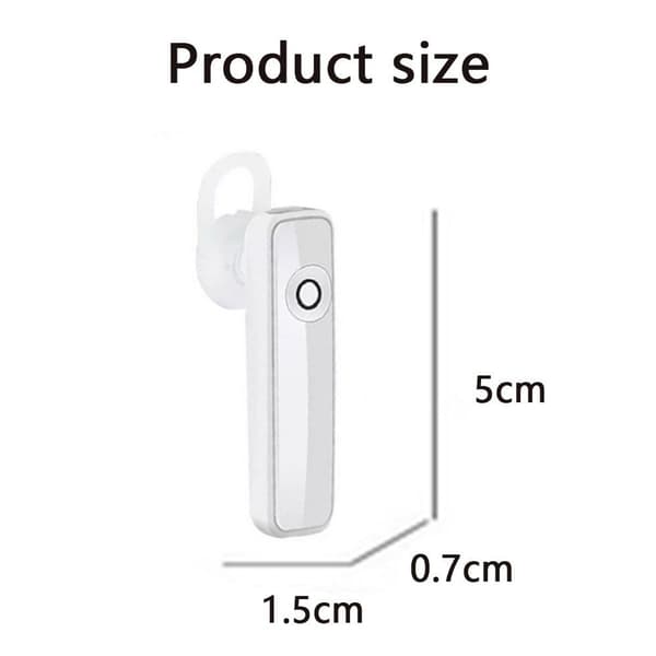 Bluetooth-headset, trådlöst headset för handsfree-samtal i vitt