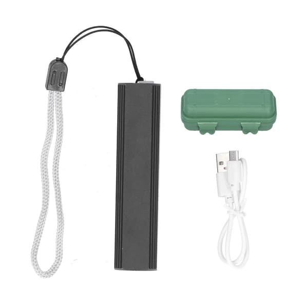 Q5 LED Rektangulær Lommelygte 14500 Lithiumbatteri USB KLB