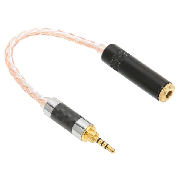 2,5 mm hann til 3,5 mm hun lydadapterkabel KLB
