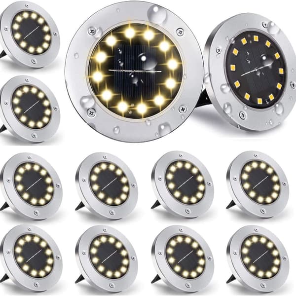 Utomhus solcellslampa LED solcellslampa, 10 stycken