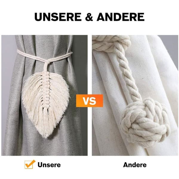 Csdstore Pakke med 2 gardinbindere gardinholder gardinbindere KLB