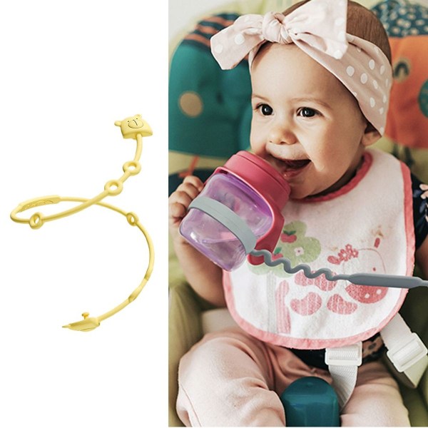 Tvådelad baby leksak flaska napp anti-drop rep, lämplig stil3 KLB