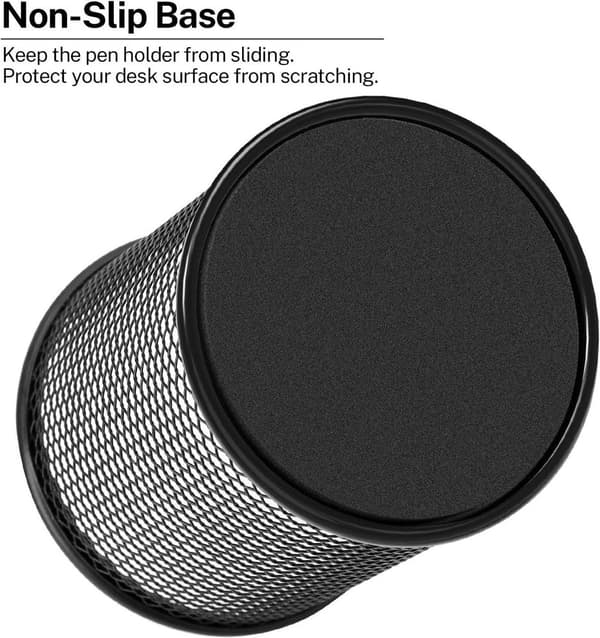 Skrivebords Penneholder, Høj Kvalitet Mesh Metal Penneholder