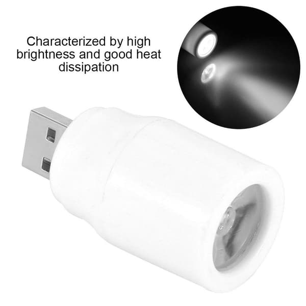 5V 1W langvarig plast mini USB LED-lampe for studie KLB